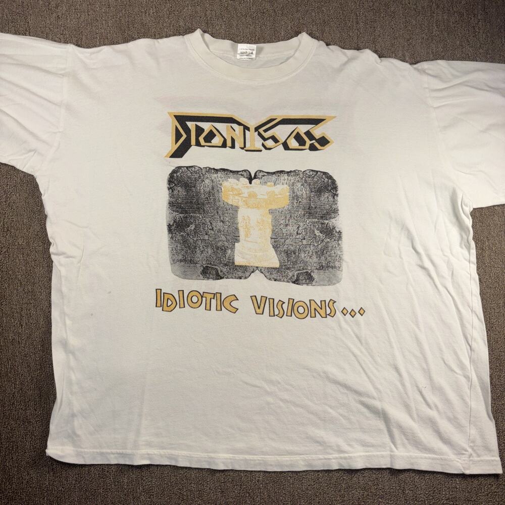 Dionysos 1999 Idiotic Visions Tour Shirt XL White